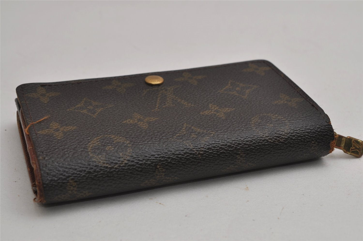 Auth Louis Vuitton Monogram Porte Monnaie Billets Tresor Wallet M61730 LV 9791J