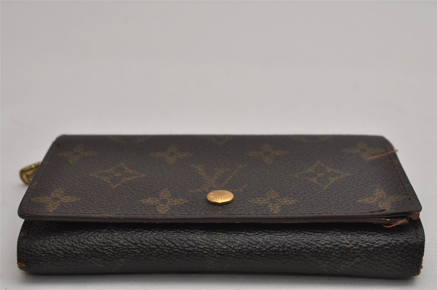 Auth Louis Vuitton Monogram Porte Monnaie Billets Tresor Wallet M61730 LV 9791J