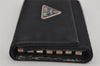 Authentic PRADA Nylon Tessuto Saffiano Leather 6 Six Hooks Key Case Black 9792J