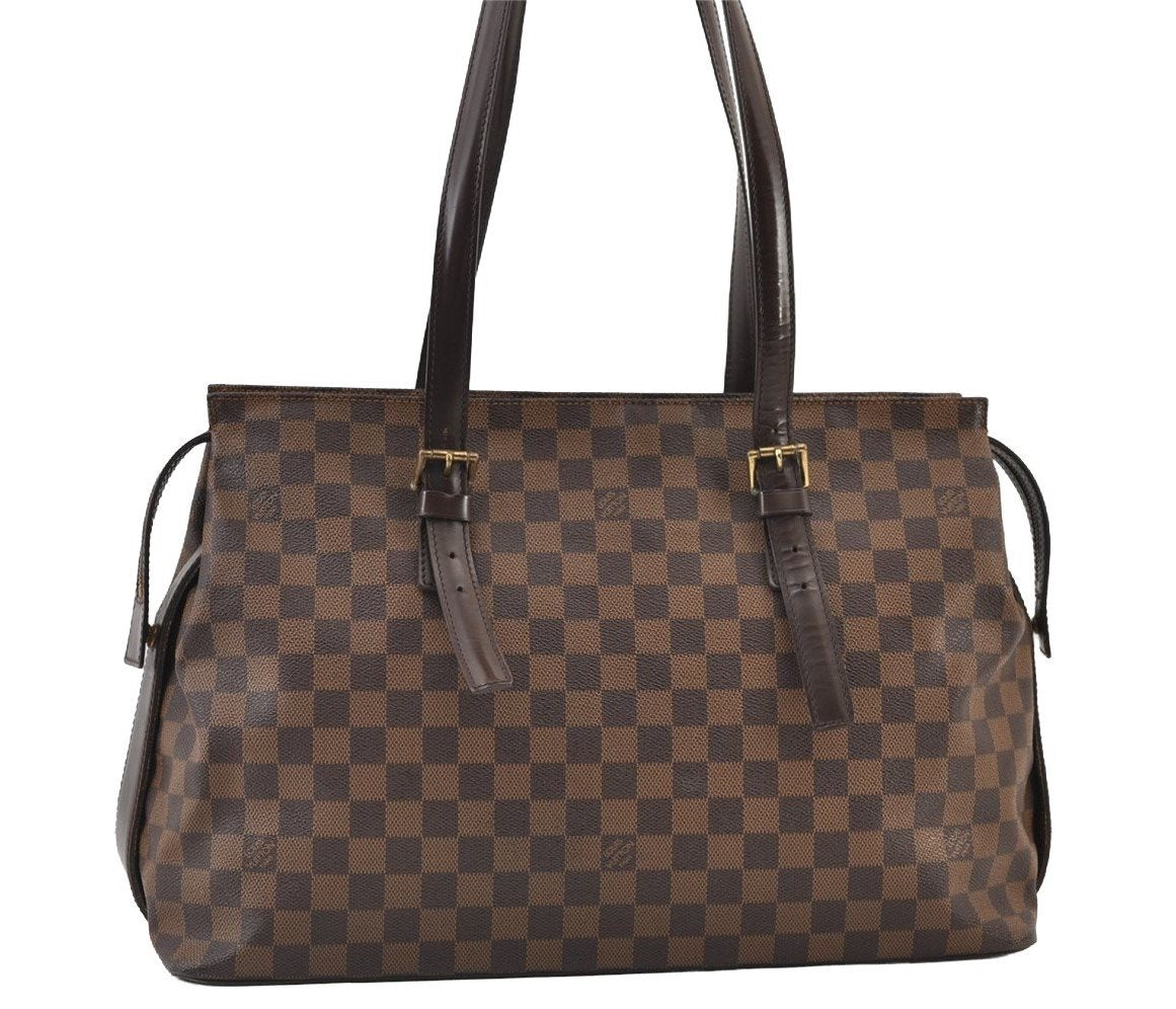 Authentic Louis Vuitton Damier Chelsea Shoulder Tote Bag N51119 LV 9793I
