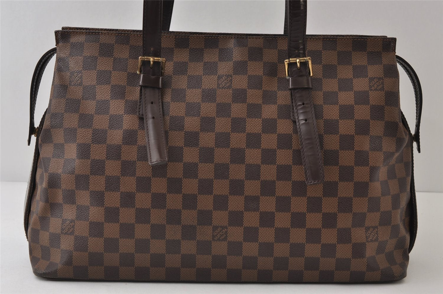 Authentic Louis Vuitton Damier Chelsea Shoulder Tote Bag N51119 LV 9793I