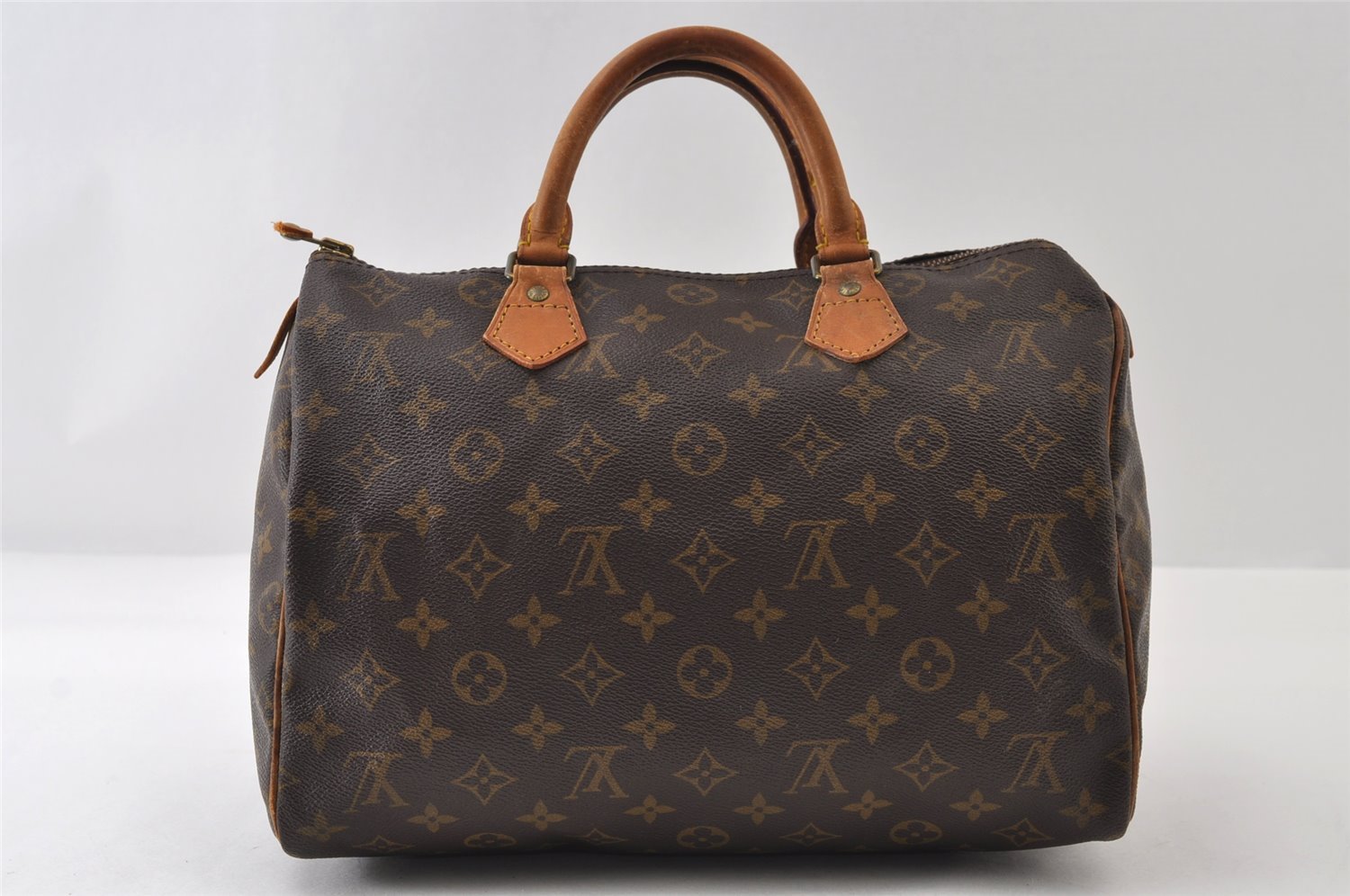 Authentic Louis Vuitton Monogram Speedy 30 Hand Boston Bag M41526 LV 9794I