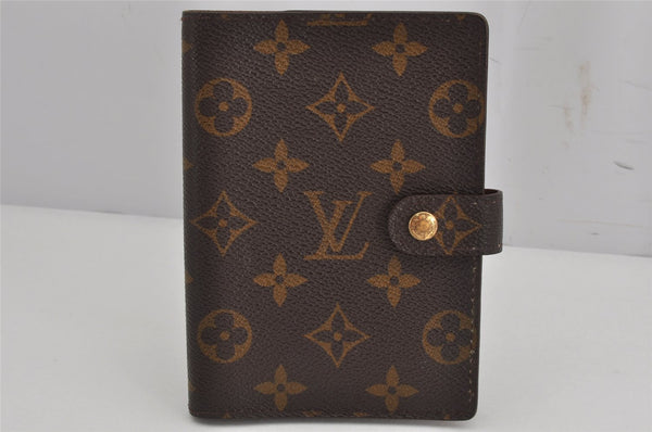 Authentic Louis Vuitton Monogram Agenda PM Notebook Cover R20005 LV 9794J