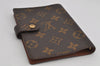 Authentic Louis Vuitton Monogram Agenda PM Notebook Cover R20005 LV 9794J