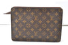 Authentic Louis Vuitton Monogram Pochette Homme Clutch Bag M51795 Junk 9795I