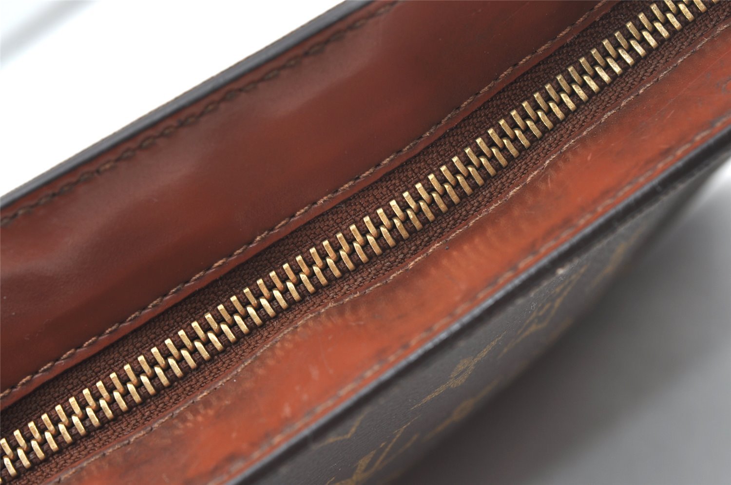 Authentic Louis Vuitton Monogram Pochette Homme Clutch Bag M51795 Junk 9795I