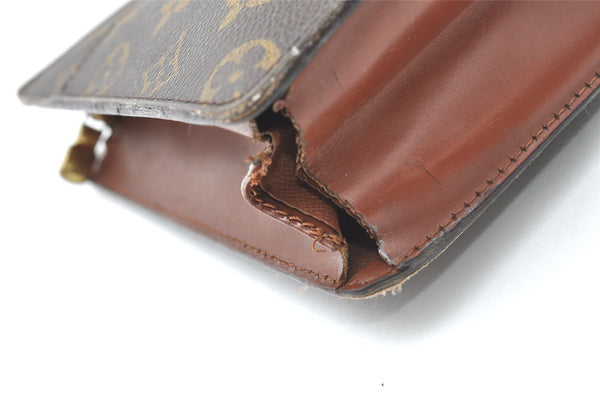 Authentic Louis Vuitton Monogram Pochette Homme Clutch Bag M51795 Junk 9795I