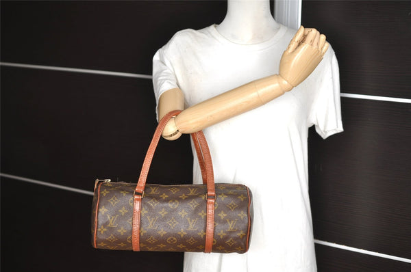 Authentic Louis Vuitton Monogram Papillon 30 Hand Bag Old Model LV 9797I