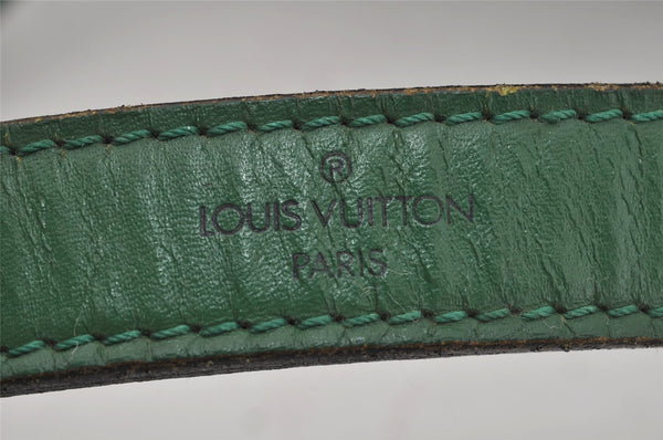 Authentic Louis Vuitton Epi Petit Noe Shoulder Drawstring Bag M44104 Green 9798I