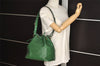 Authentic Louis Vuitton Epi Petit Noe Shoulder Drawstring Bag M44104 Green 9798I
