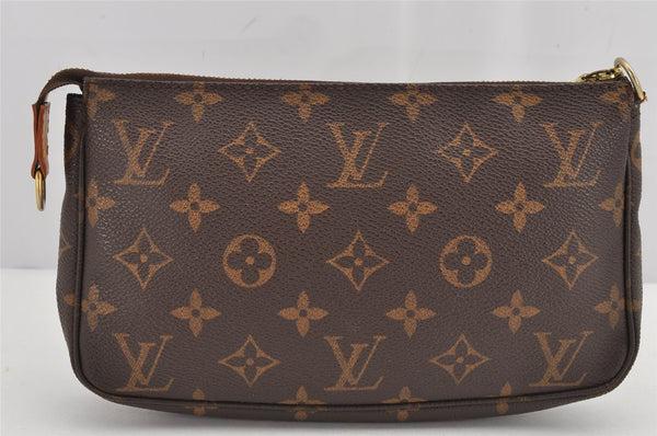 Authentic Louis Vuitton Monogram Pochette Accessoires Pouch M51980 LV Junk 9798J