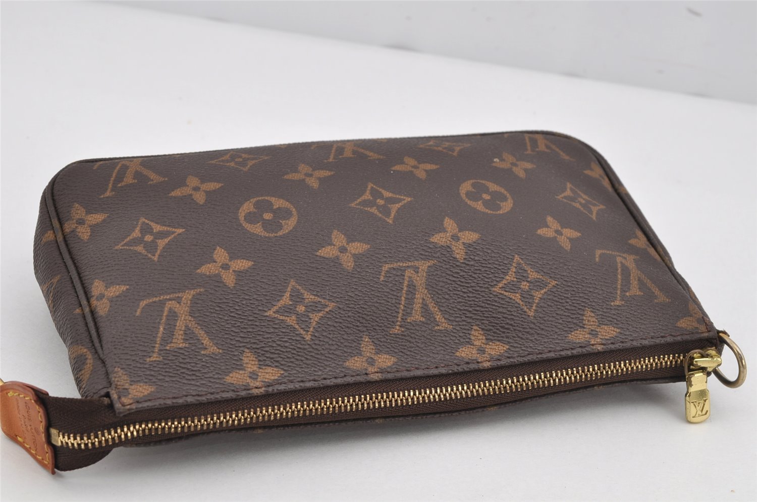 Authentic Louis Vuitton Monogram Pochette Accessoires Pouch M51980 LV Junk 9798J
