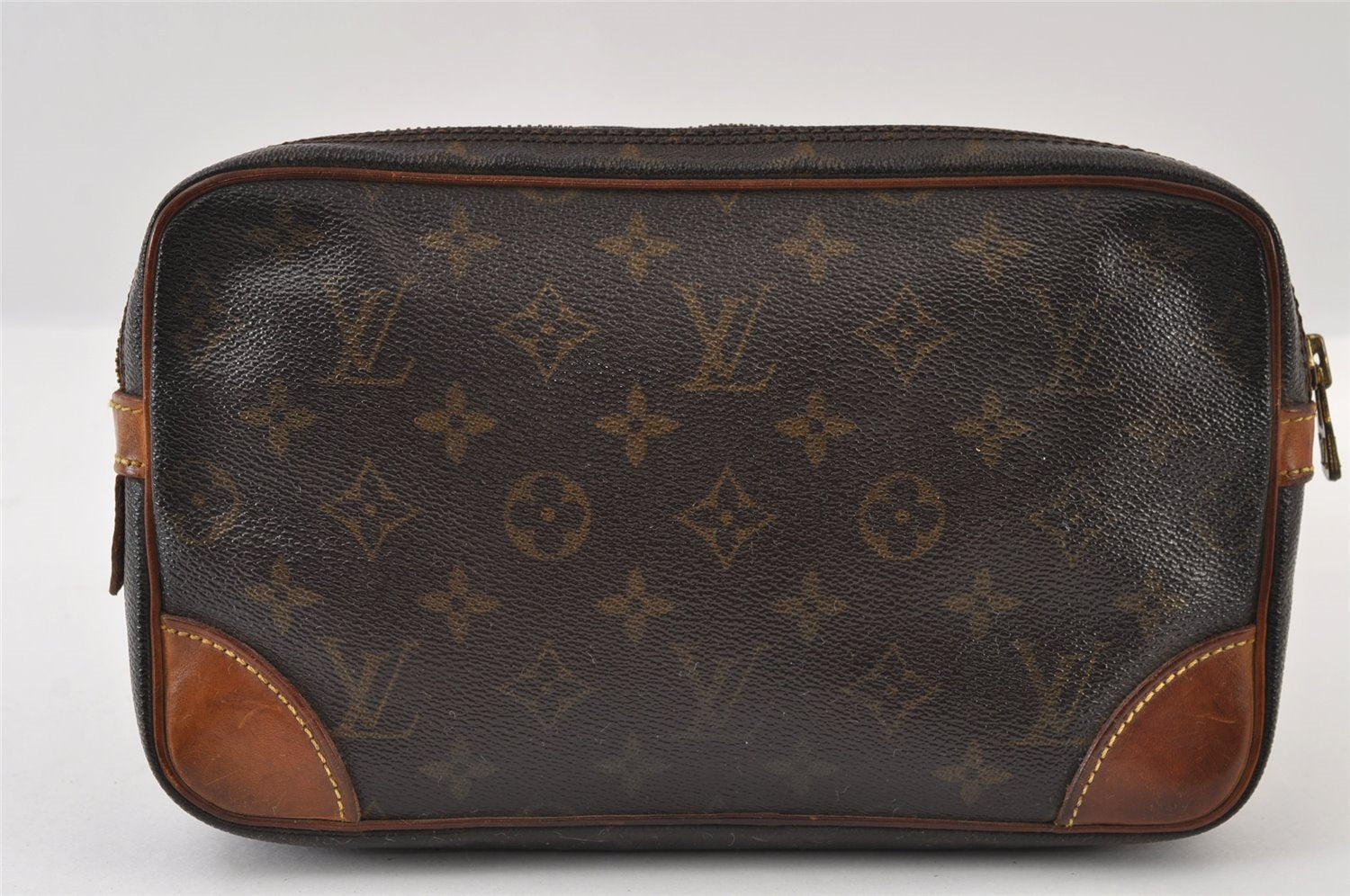 Authentic Louis Vuitton Monogram Marly Dragonne GM M51825 Clutch Hand Bag 9799I