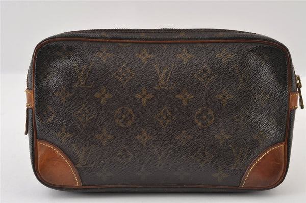 Authentic Louis Vuitton Monogram Marly Dragonne GM M51825 Clutch Hand Bag 9799I