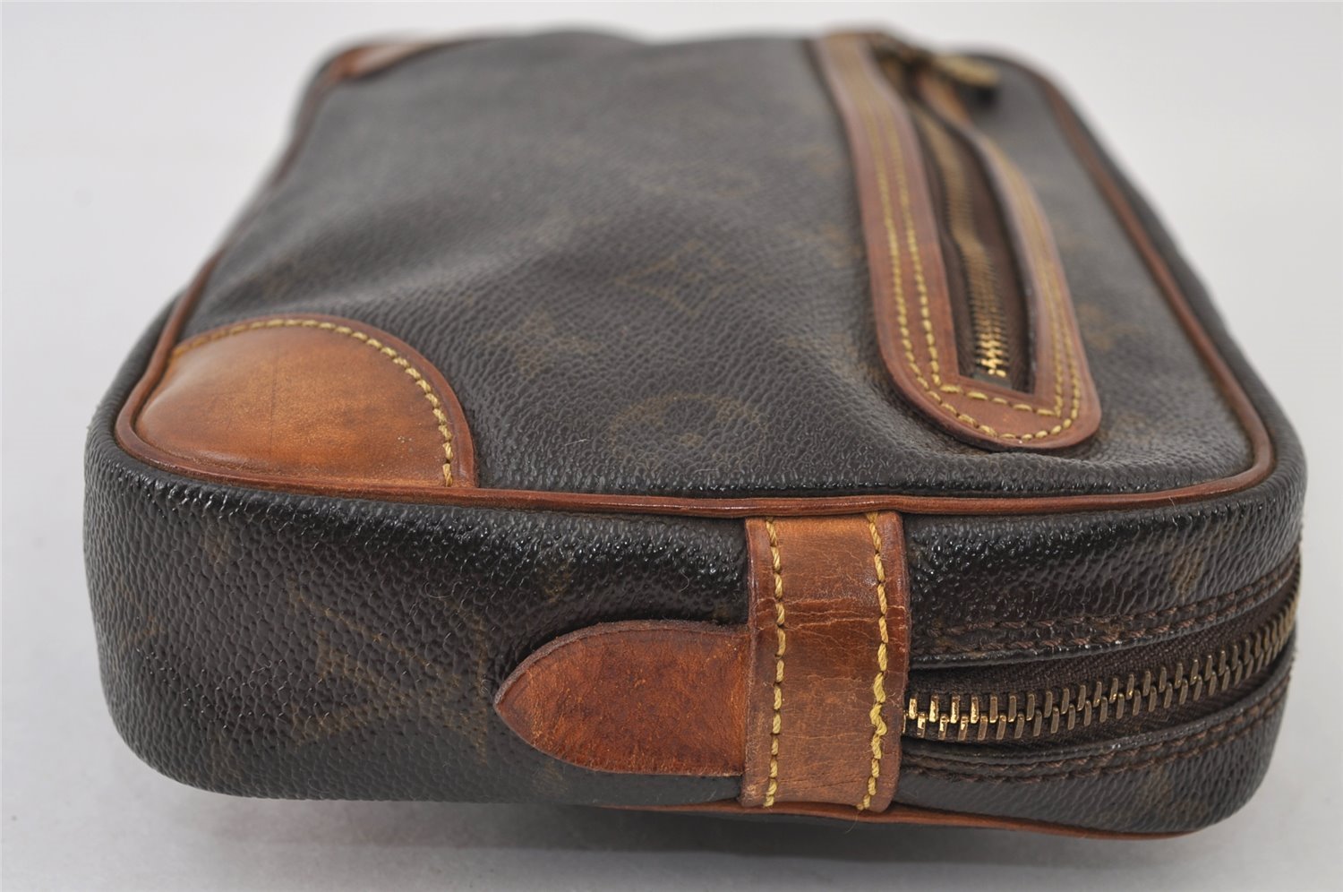 Authentic Louis Vuitton Monogram Marly Dragonne GM M51825 Clutch Hand Bag 9799I