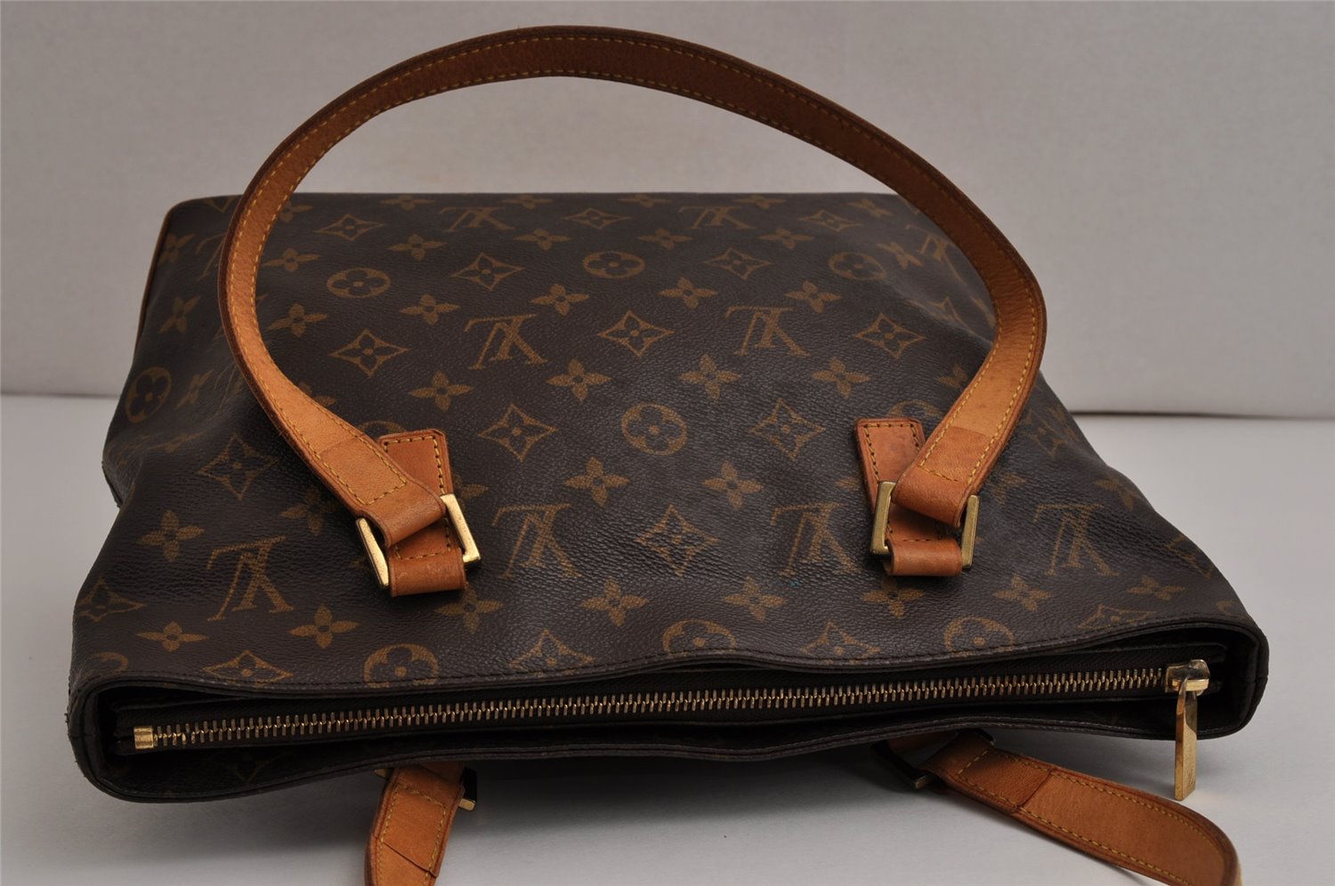 Authentic Louis Vuitton Monogram Cabas Piano Shoulder Tote Bag M51148 LV 9799J