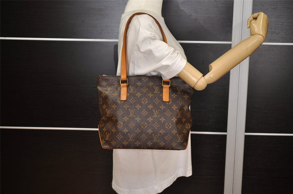 Authentic Louis Vuitton Monogram Cabas Piano Shoulder Tote Bag M51148 LV 9799J