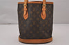 Authentic Louis Vuitton Monogram Bucket PM Shoulder Tote Bag M42238 Junk 9800I