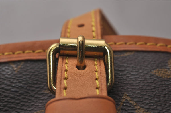 Authentic Louis Vuitton Monogram Bucket PM Shoulder Tote Bag M42238 Junk 9800I