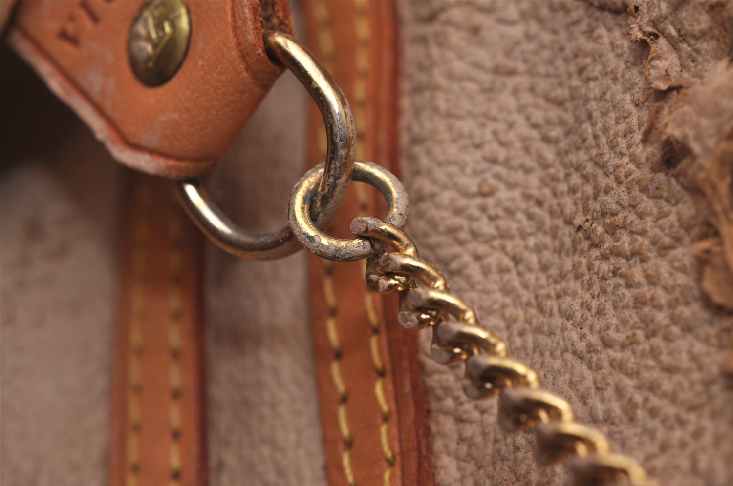 Authentic Louis Vuitton Monogram Bucket PM Shoulder Tote Bag M42238 Junk 9800I