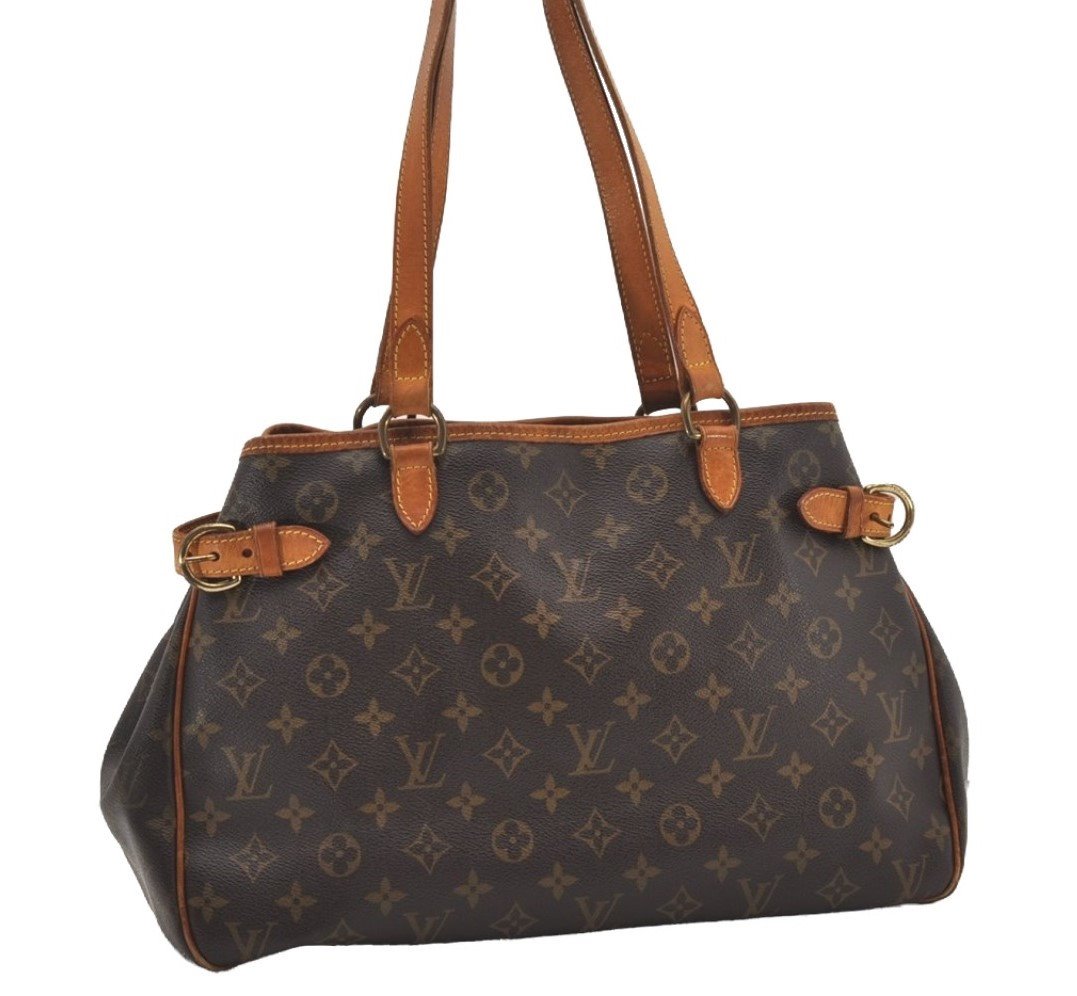 Authentic Louis Vuitton Monogram Batignolles Horizontal Tote Bag M51154 LV 9801I