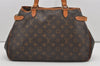 Authentic Louis Vuitton Monogram Batignolles Horizontal Tote Bag M51154 LV 9801I