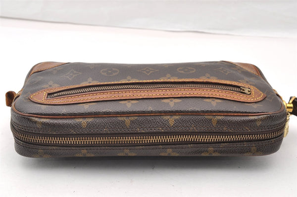 Authentic Louis Vuitton Monogram Marly Dragonne GM M51825 Clutch Hand Bag 9805I