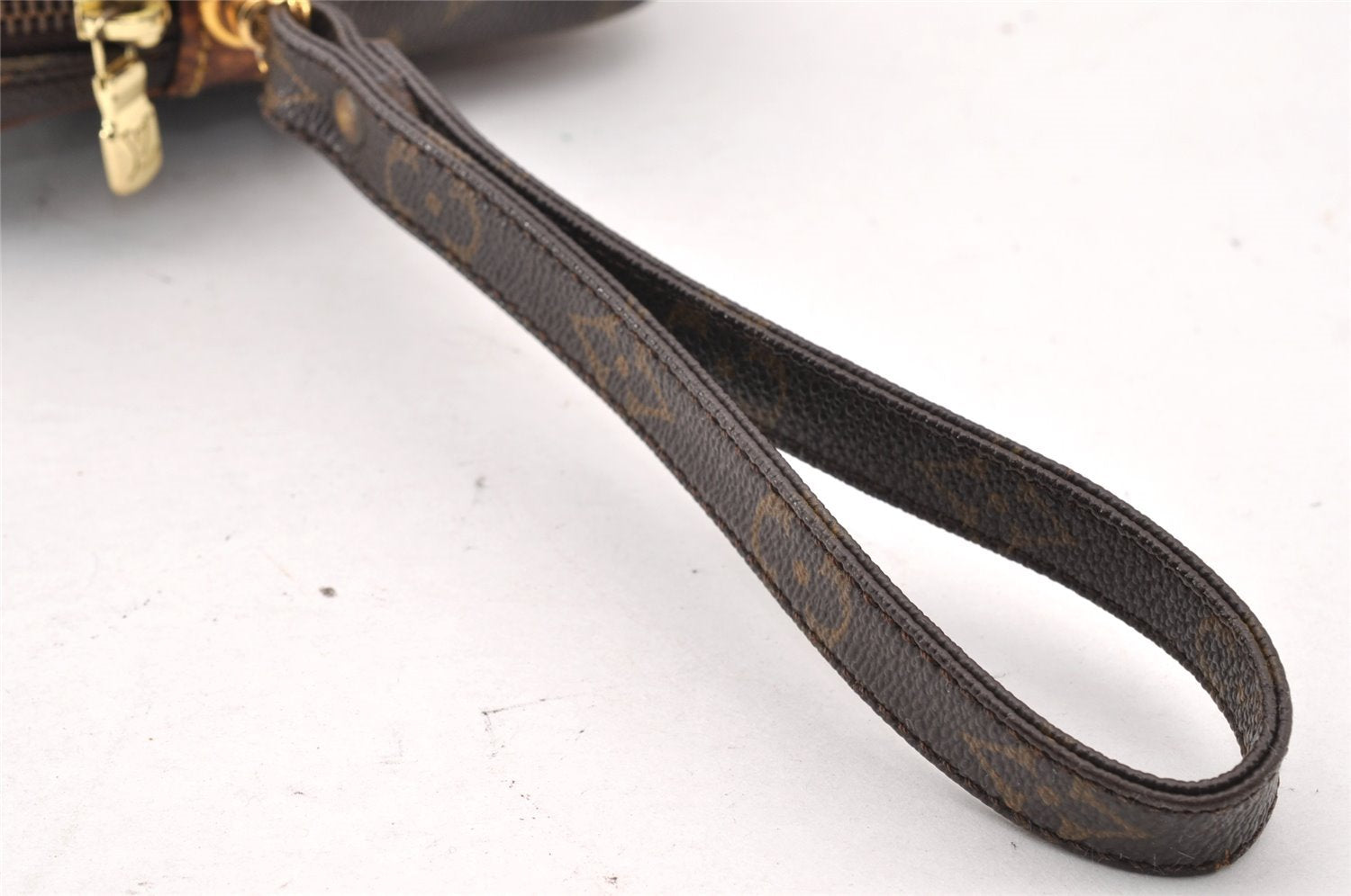 Authentic Louis Vuitton Monogram Marly Dragonne GM M51825 Clutch Hand Bag 9805I