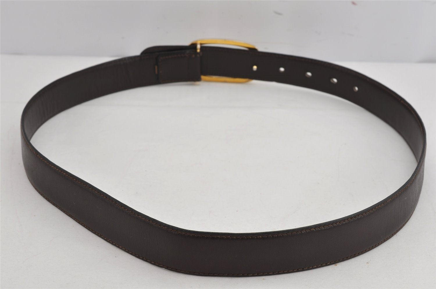 Authentic CELINE Horse Carriage Belt Leather Size 77-86cm 30.3-33.9