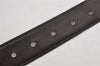 Authentic CELINE Horse Carriage Belt Leather Size 77-86cm 30.3-33.9" Brown 9805J