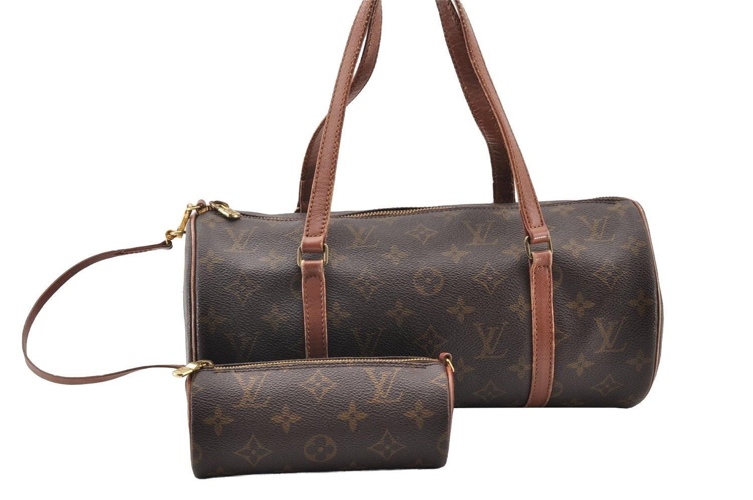 Authentic Louis Vuitton Monogram Papillon 30 Hand Bag Old Model LV 9806I