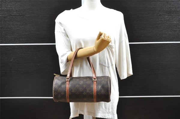 Authentic Louis Vuitton Monogram Papillon 30 Hand Bag Old Model LV 9806I