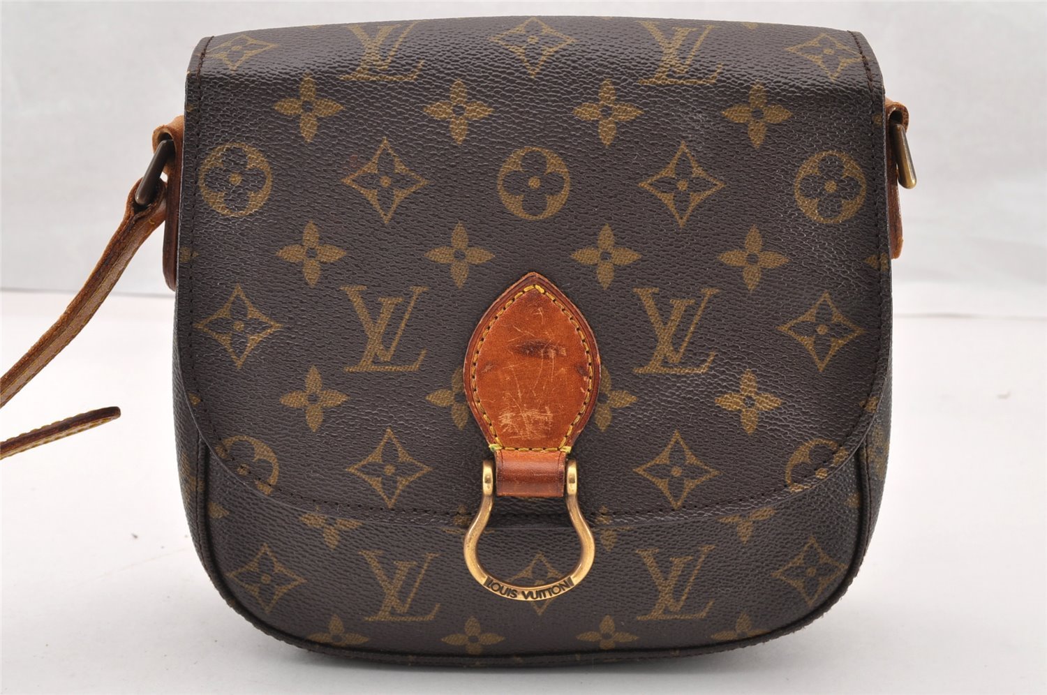 Authentic Louis Vuitton Monogram Saint Cloud MM M51243 Shoulder Bag Junk 9808I