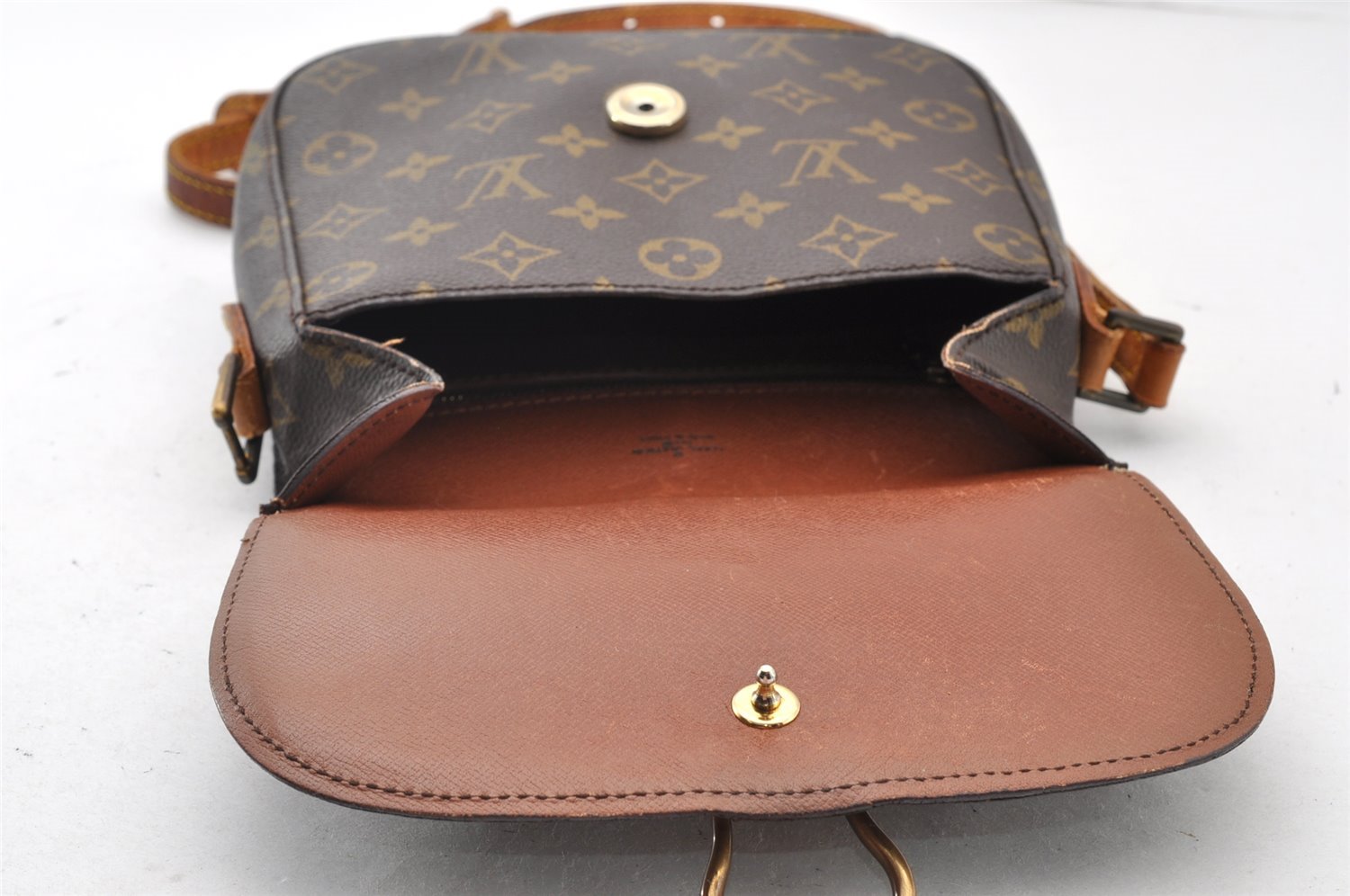 Authentic Louis Vuitton Monogram Saint Cloud MM M51243 Shoulder Bag Junk 9808I