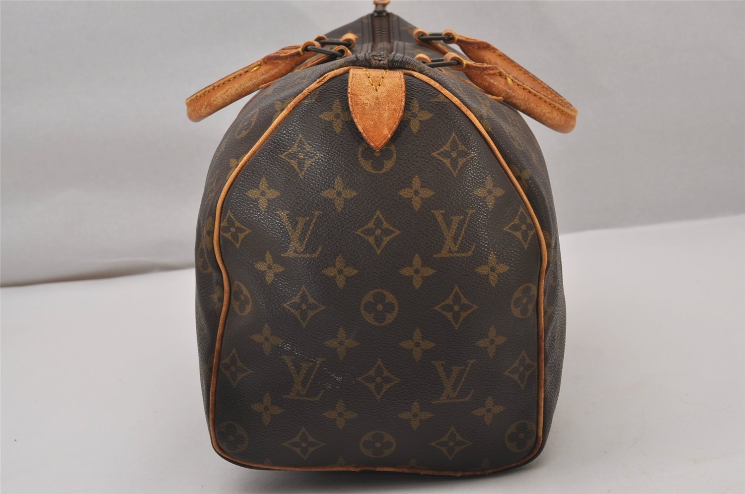 Authentic Louis Vuitton Monogram Speedy 35 Hand Boston Bag M41524 LV 9809I