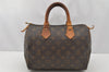 Authentic Louis Vuitton Monogram Speedy 25 Boston Hand Bag M41528 LV 9810I