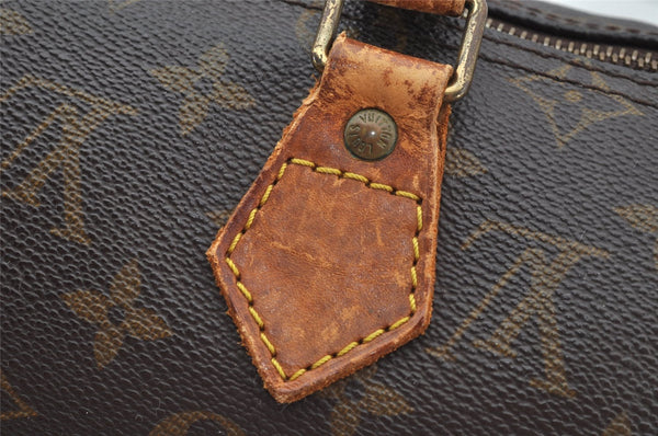 Authentic Louis Vuitton Monogram Speedy 25 Boston Hand Bag M41528 LV 9810I