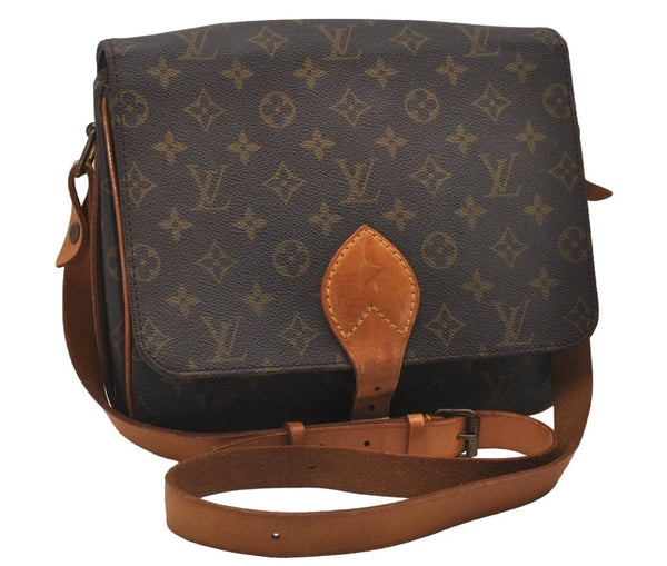 Authentic Louis Vuitton Monogram Cartouchiere GM M51252 Shoulder Cross Bag 9811I