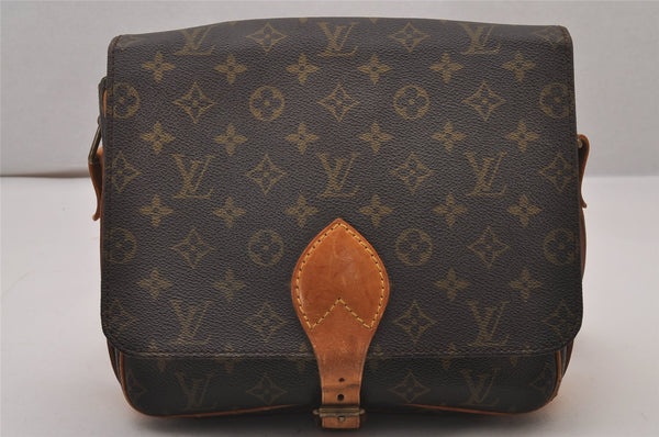 Authentic Louis Vuitton Monogram Cartouchiere GM M51252 Shoulder Cross Bag 9811I