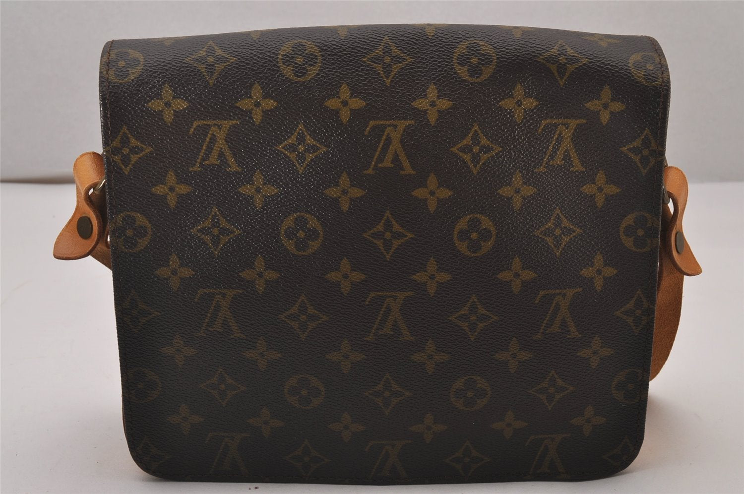 Authentic Louis Vuitton Monogram Cartouchiere GM M51252 Shoulder Cross Bag 9811I