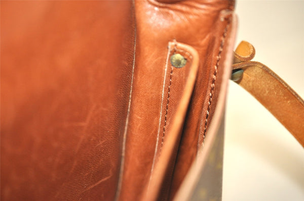 Authentic Louis Vuitton Monogram Cartouchiere GM M51252 Shoulder Cross Bag 9811I