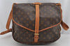 Authentic Louis Vuitton Monogram Saumur 35 Shoulder Cross Bag M42254 LV 9811J