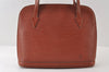 Authentic Louis Vuitton Epi Lussac Shoulder Tote Bag Brown M52283 LV 9812I
