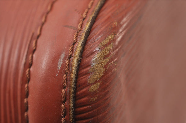 Authentic Louis Vuitton Epi Lussac Shoulder Tote Bag Brown M52283 LV 9812I