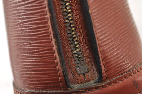 Authentic Louis Vuitton Epi Lussac Shoulder Tote Bag Brown M52283 LV 9812I