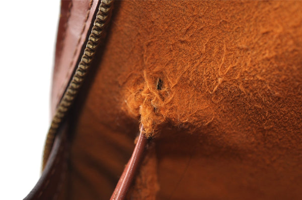 Authentic Louis Vuitton Epi Lussac Shoulder Tote Bag Brown M52283 LV 9812I