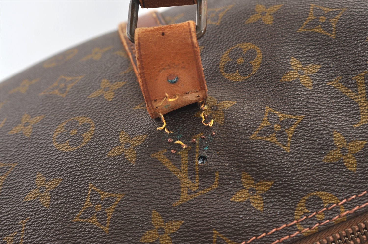 Authentic Louis Vuitton Monogram Keepall 60 Travel Boston Bag Old Model LV 9812J