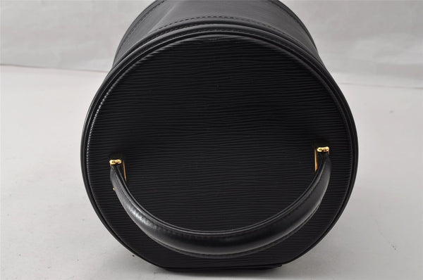 Authentic Louis Vuitton Epi Cannes Cosmetic Hand Bag Purse Black M48032 LV 9813I