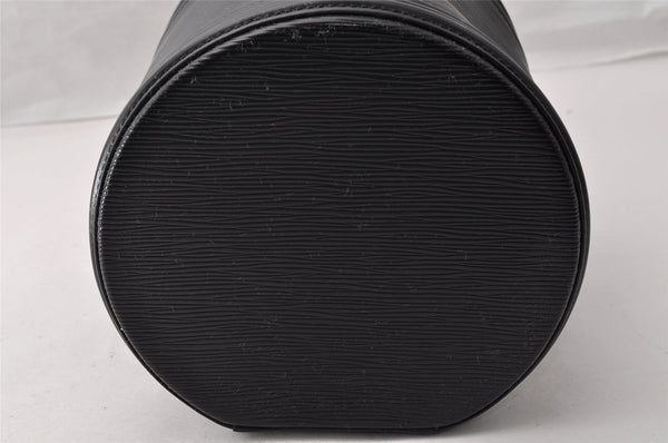 Authentic Louis Vuitton Epi Cannes Cosmetic Hand Bag Purse Black M48032 LV 9813I