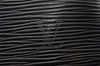 Authentic Louis Vuitton Epi Cannes Cosmetic Hand Bag Purse Black M48032 LV 9813I